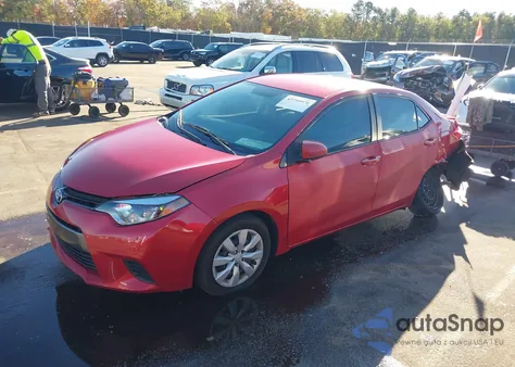 2015 Toyota Corolla Le from USA, damaged, VIN 2T1BURHE9FC391133